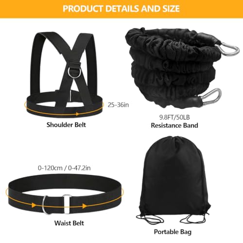 Speed and Agility Training Equipment, 50LB Band for Working Out