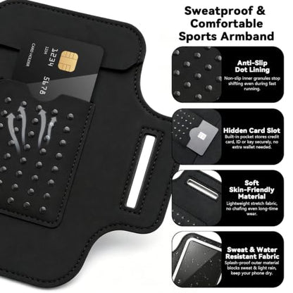 Running Armband with Card Slot, 2 Pack