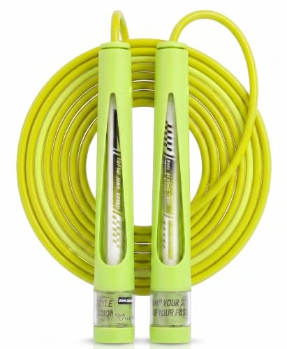 YUEDONG Kids Jump Rope with Dual Bearings for Boys, Girls and Beginners - color: Green