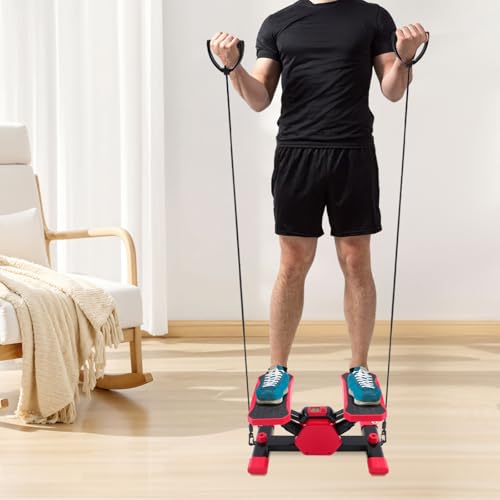 Steppers for Exercise, Mini Stair Stepper with Resistance Bands