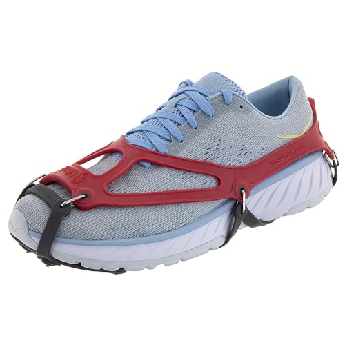 Kahtoola 1st Gen NANOspikes Footwear Traction for ICY Winter Road Running & Walking - color: Red, size: X-Large