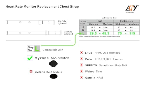 My zone Replacement strap For Myzone Switch Replacement Strap (2 Pack) - size: Medium
