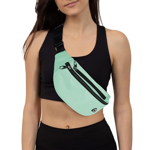Fanny Packs for Men and Women Water-Repellent Sports Waist Pack Bag - color: 1pack-Aqua