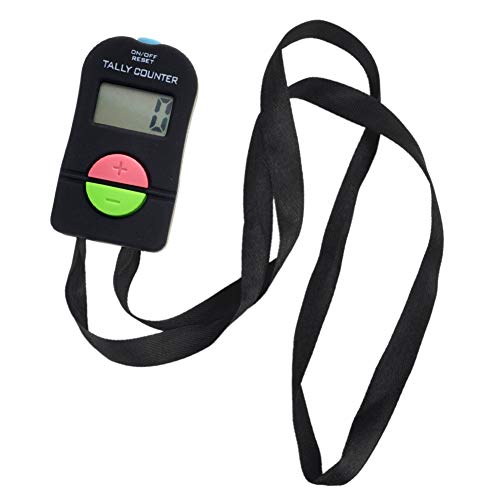 TOPTIE 2 PCS Electronic Counters, Digital Tally Counter with Lanyard - color: Mixed