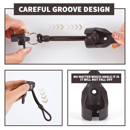 Coolaroo Replacement Parts Bungee End Cap Kit, 2 Sets - color: Browm, size: 2 set bungee kit+end cap