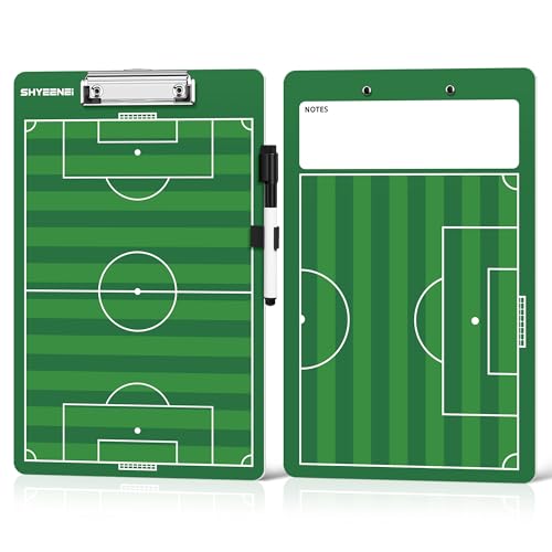 Soccer Coaching Board, Double-Sided Whiteboard Clipboard for Coaches