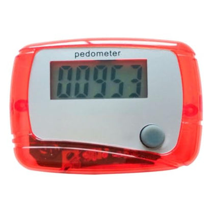 Red Portable Counter Mini Digital LCD Pedometer Sports Walking Running Step Counter Meter Walking Distance Miles, Calorie Counter, Daily Target Monitor, Exercise Time Fitness Technology