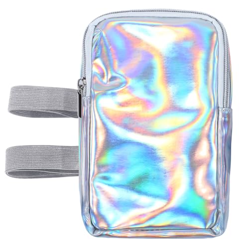 Carnival Thigh Bag for Women, Silver, Leg Bag with Non-slip Pad - color: Silver, style: Leg Bag With Non-slip Pad