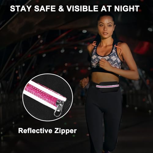 Fanny Pack for Men Women Slim Running Belt, Running Phone Holder Runners Pouch Waist Pack for Workout, Money Belt, Running Gear Accessories -Fits ALL Phones