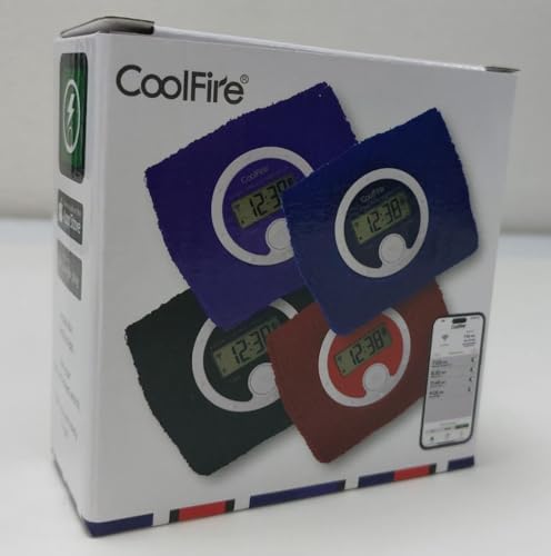 Coolfire Vibrating Alarm Clock Wristband, Silent Wake-Up Watch for Heavy Sleepers, Won’t Disturb Partner, Couples/Roommates, Deaf/Hearing Impaired, 4 Alarms, Bluetooth App, Rechargeable (Purple) - color: Purple