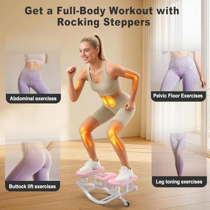 HOTWAVE Rock Stepper, The Rock Stepper Side to Side Exercise Machine - color: Pink, size: Standard