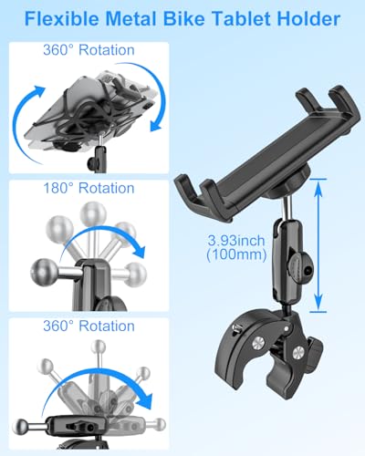 Boat Helm iPad Clamp Mount for Tablet & Phone with Secure Straps