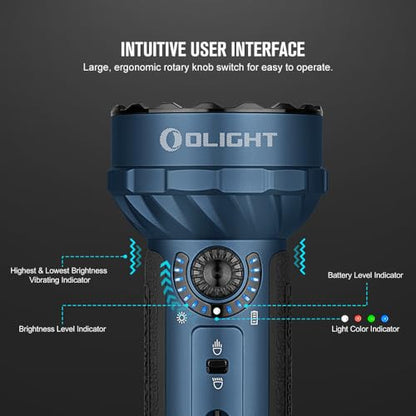 OLIGHT Marauder Mini Powerful Flashlight RGB Lights Midnight Blue - color: Midnight Blue