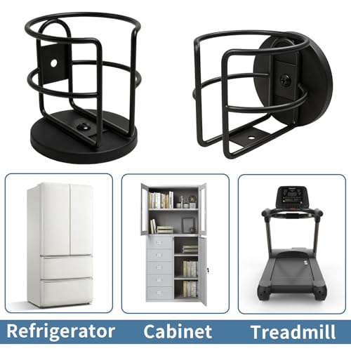 Magnetic Cup Holder, Heavy Duty Metal Drink Holder with 3.26 Inch Strong Magnetic Base for Refrigerator/Treadmill/Truck/Tractor/Forklift/Boat/Golf Cart, Featuring Bottom and Side Magnetic Attachment