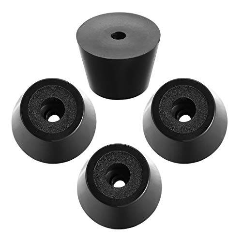 uxcell Rubber Feet Buffers Pads Anti-Slip Buffer Feet D29x21xH20mm 4pcs - size: 29x21x20mm