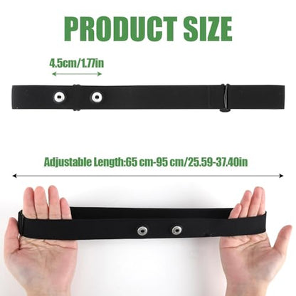 Heart Rate Monitor Chest Band for Polar H10 H9 H7, Adjustable Waterproof Replacement Chest Strap Compatible with Polar Garmin - style: Black