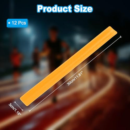 PATIKIL Reflective Slap Bands Snap Bracelet - color: Yellow
