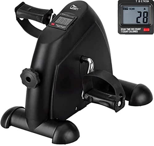 Mini Exercise Bike, Uten Under Desk Bike Pedal Exerciser, Peddler Exerciser - color: Black