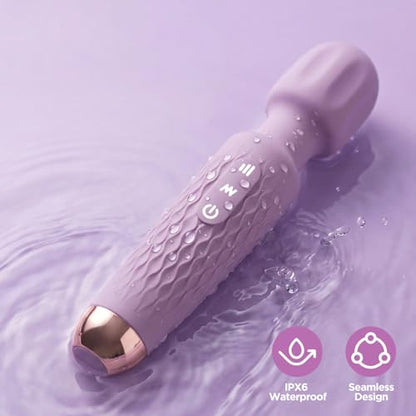 Personal Massager - 4H Max Runtime & Ultra-Quiet - Waterproof - 20 Modes 8 Speeds for Deep Tissue Back Massage, Post-Workout Recovery and Neck Muscle Relaxation(LX-Purple) - color: Lx-purple