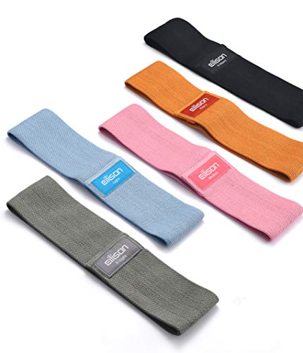 EILISON GLAMFIT Booty Bands for Women,5 Cotton Loops,Non-Slip,Fitness