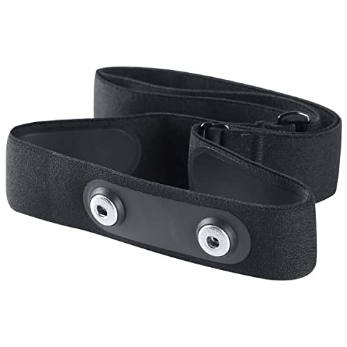 2Pack (Black and Orange) Medium Sweat-Proof Chest Strap,Heart Rate Monitor Replacement Soft Adjustable Chest Strap Fit for Polar H10 H7 Wahoo Tickr Garmin Chest belt,Standard