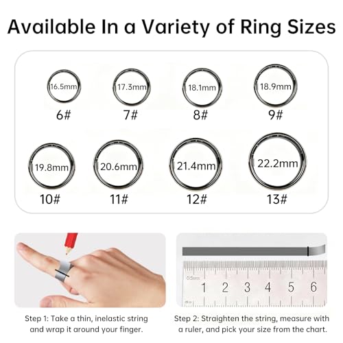 Smart Ring for Women & Men, Fitness Tracker Ring with Heart Rate Monitor, HRV, Sleep Tracking, No Subscription Fee, 10ATM Waterproof Activity Ring for Android & iOS (Silver, 8)