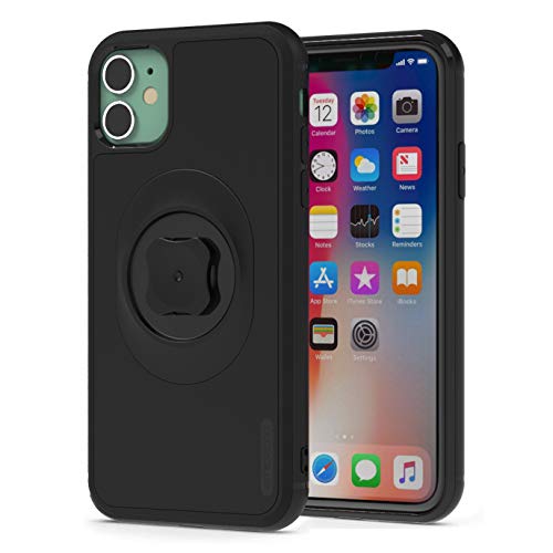 Shockproof Case with Quick Mount Adapter for iPhone 12 Mini(5.4") - Quick Attach Your Cellphone to Any Sincetop Bike Mount/Car Phone Holder/Armband/Belt Clip Black - size: For iPhone 12Mini(5.4")