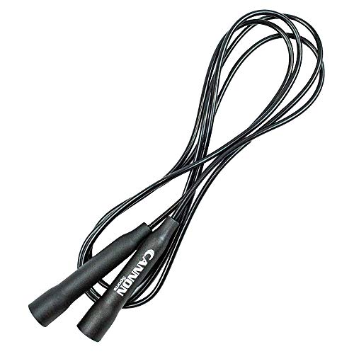 Cannon Sports Speed Jump Rope - Tangle Free for Gym Training, Boxing Workout & Fitness - color: Black