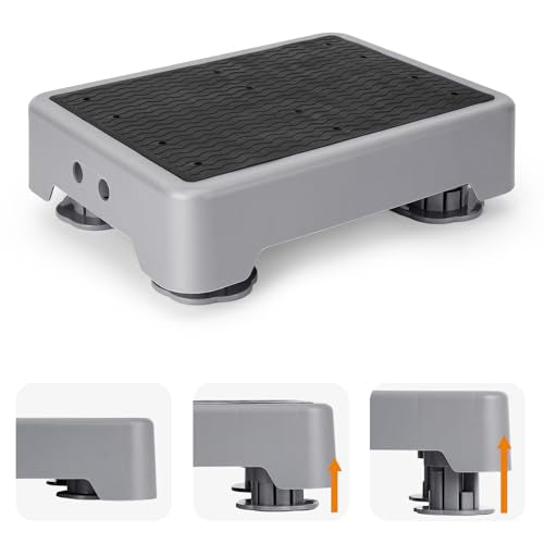 StrongTek Adjustable Plastic Step Stool, 3.7-5.7 in, 350 lb, Non-Slip