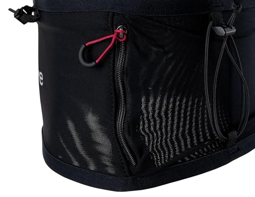 UltrAspire Fitted Race Running Waist Belt - Lightweight, Durable, Essential Pockets, 5 Sizes - color: 3.0 Black, size: X-Large (Waist Size: 37"-39")