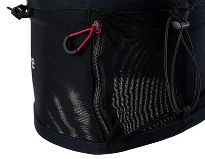 UltrAspire Fitted Race Running Waist Belt - Lightweight, Durable, Essential Pockets, 5 Sizes - color: 3.0 Black, size: Small (Waist Size: 28"-30")