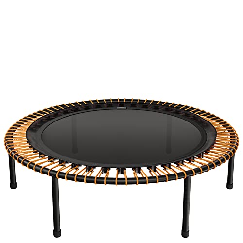bellicon Mini Trampoline | Bungee Suspension up to 330 lbs | Indoor Fitness Rebounder for Adults | Screw-in Legs - color: Orange, size: 44"