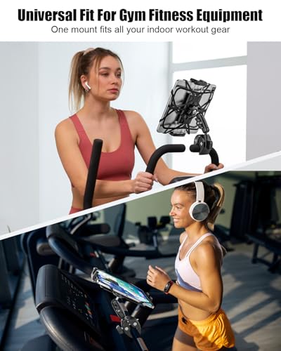 Charchendo Spin Bike Tablet Holder, Vibration-Free Aluminum Mount