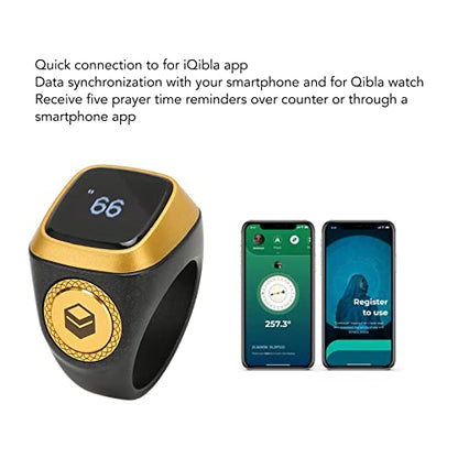 Digital Tally Counter Ring, 20mm, Black