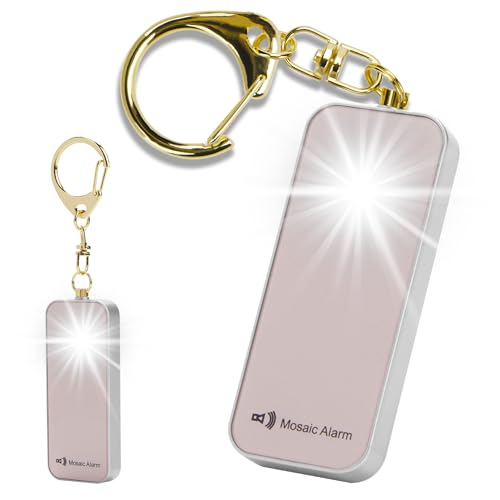 Ultrathin Personal Alarm Rainproof Replaceable Battery Strobe Light - color: RoseGold