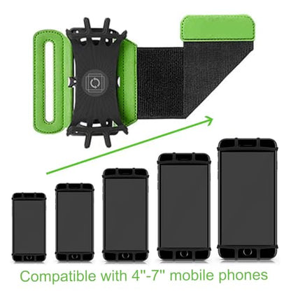 Universal Cell Phone Wristband Holder 360°Rotation Forearm Wrist Workout Sports Arm Band Fits Samsung Galaxy S25 S24 S23 S22 S21 S20 Ultra Plus Fe A25 A42 A05, Moto G Power Stylus Play 5G (Green) - color: Green