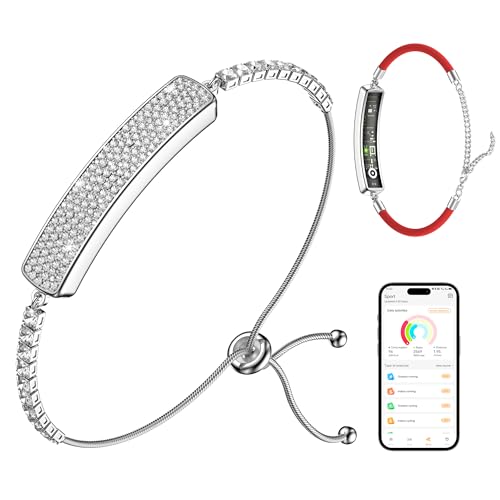 Smart Bracelet for Women,Daily Fitness Activity Tracker/Heart Rate Tracking/Sleep Tracking/Step Counter,1ATM Waterproof,Multiple Sport Modes, Fitness Tracking Wearable with Free App, 2 Bands