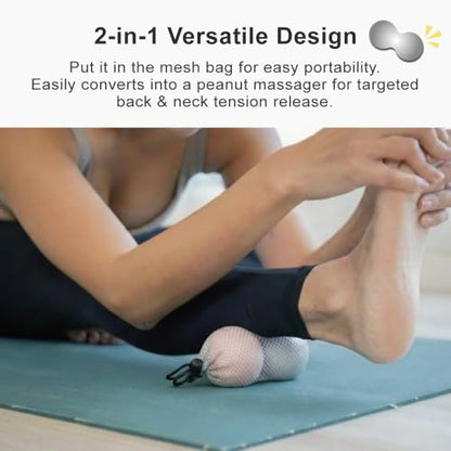 High-Density Therapy Massage Balls (2-Pack), Pink + Pink (50D+50D) - color: Soothing Pink + Soothing Pink (50d+50d)