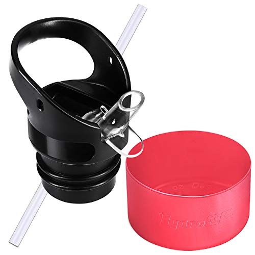 Replacement Straw Lid for Hydro Flask 12,18, 21, 24 oz Standard Mouth Water Bottle & Silicone Protective Boot.Bottom Sleeve Cover & Hydroflask Sipping Top Cap