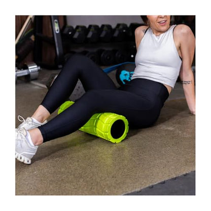 Foam Roller for Muscle Recovery, High-Density, Green, Deep Tissue Massage (Full Roller) - size: Full Roller