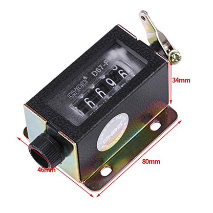 Manual Tally Counter 5 Digit Number Count Clicker Counter Mechanical Arithmometer Hand Mechanical Counters for Coaching, Knitting