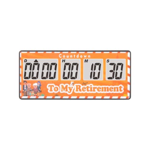 Jayron 9999 Day Digital Countdown Timer for Kitchen Office Desk LCD, Yellow - color: Yellow