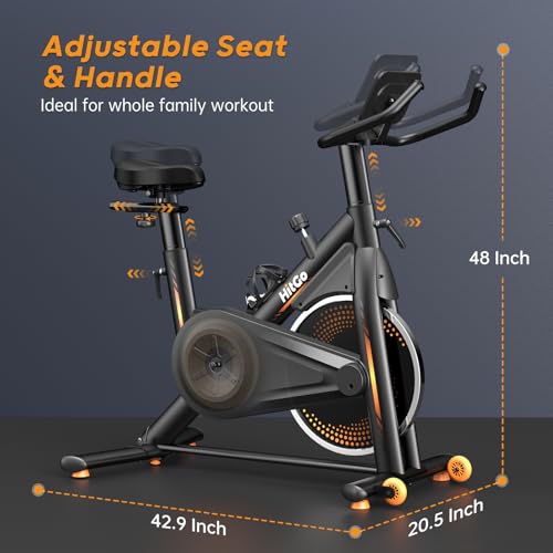 HitGo Office Exercise Bike Desk Chair,330 lbs Heavy Duty Under Desk Bike with 9-Level Height Adjustable Seat 24.4"-33.8",8-Level Resistance & Rolling Wheels,Quiet Fitness Chair for Home Office - color: B1Black