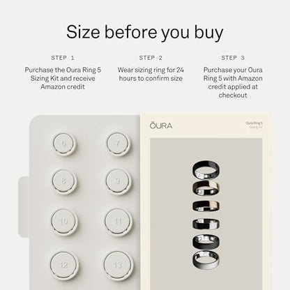 Oura Ring 5 Smart Ring - Gold - Size 6 - Fitness & Sleep Tracker - color: Gold, size: 6, style: Ring