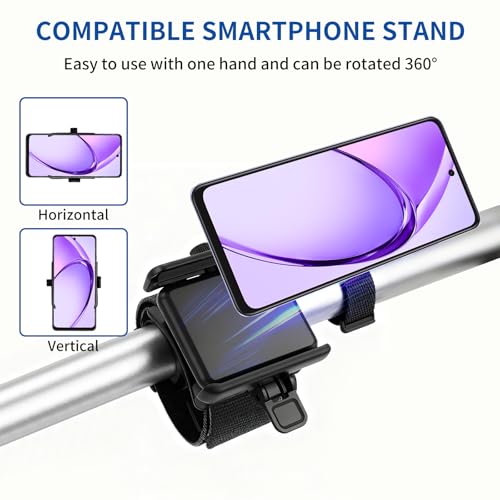 Wristband Phone Holder, No Screen Blocking, 360° Rotating Wrist Phone Mount, Memory Lock, Quick Release, for Android, iPhone 17/16/15/14/13 Pro Max/Pro/Mini/12/11/SE/Xs/XR/8 Plus, Fits 4–6.7" Phones - size: Wristband