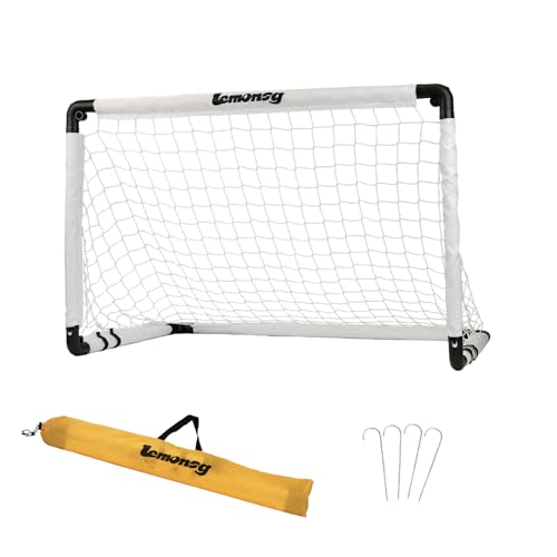 Soccer Goal,Small Soccer Goals for Kids, Foldable Mini Soccer Goal Set with Portable Soccer Net for Kids, Kid Soccer Goal for Indoor Outdoor Backyard Play, Soccer Toy Gift for Children - size: Classic White: 35.43×23.62×23.62 inch in goal