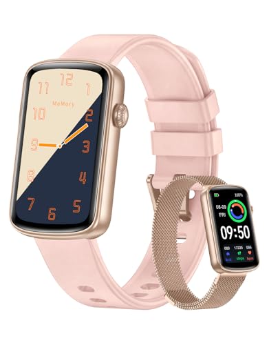 Fitness Tracker, Fitness Watches for Women Men with Heart Rate Monitor Blood Oxygen Sleep Tracker Pedometer, 1.47" Smart Watch Step Calorie Counter for Android iOS IP68 Waterproof - color: Pink