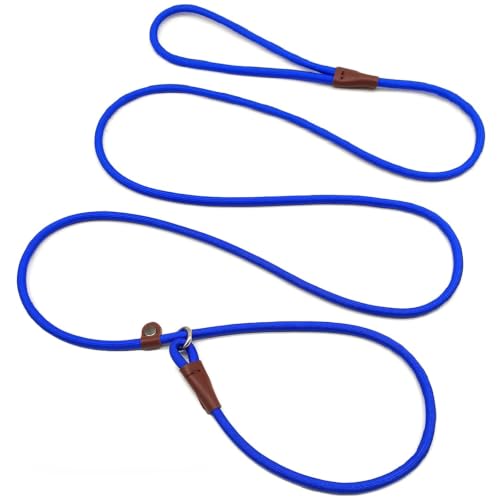 MayPaw Slip Lead Control Leash for Dogs Training, 7ft x 1/4", Dark Blue - color: dark blue