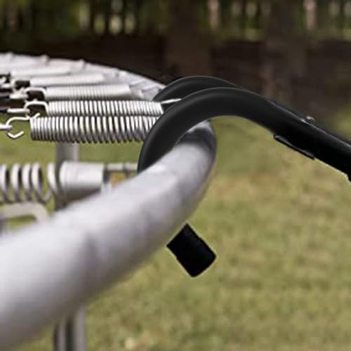 Eurmax USA Trampoline Safe Slide and Ladder for Kids, Universal Hook Design, UV-Resistant Steel and Fabric, Includes Shoe Storage Pocket, Universal Trampoline Accessories - style: Black-Slide w/ shoes pocket