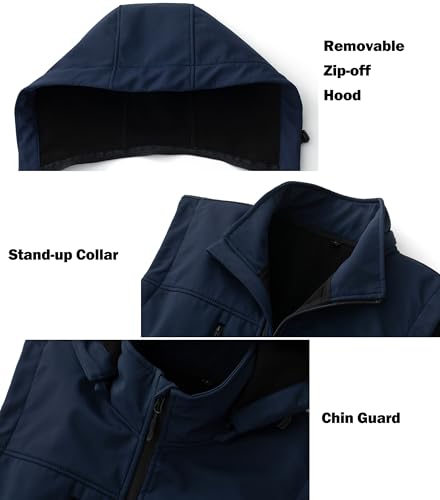 GGleaf Men's Softshell Vest Windproof Lightweight Golf - color: Navy, size: Medium